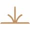 Ekena Millwork Richland Timber Gable Bracket, Western Red Cedar, 108"W x 63"H x 1 1/2"D x 5 1/2"F, 14/12 Pitch GBW108X63X0206RIC00SWR - alternate 1